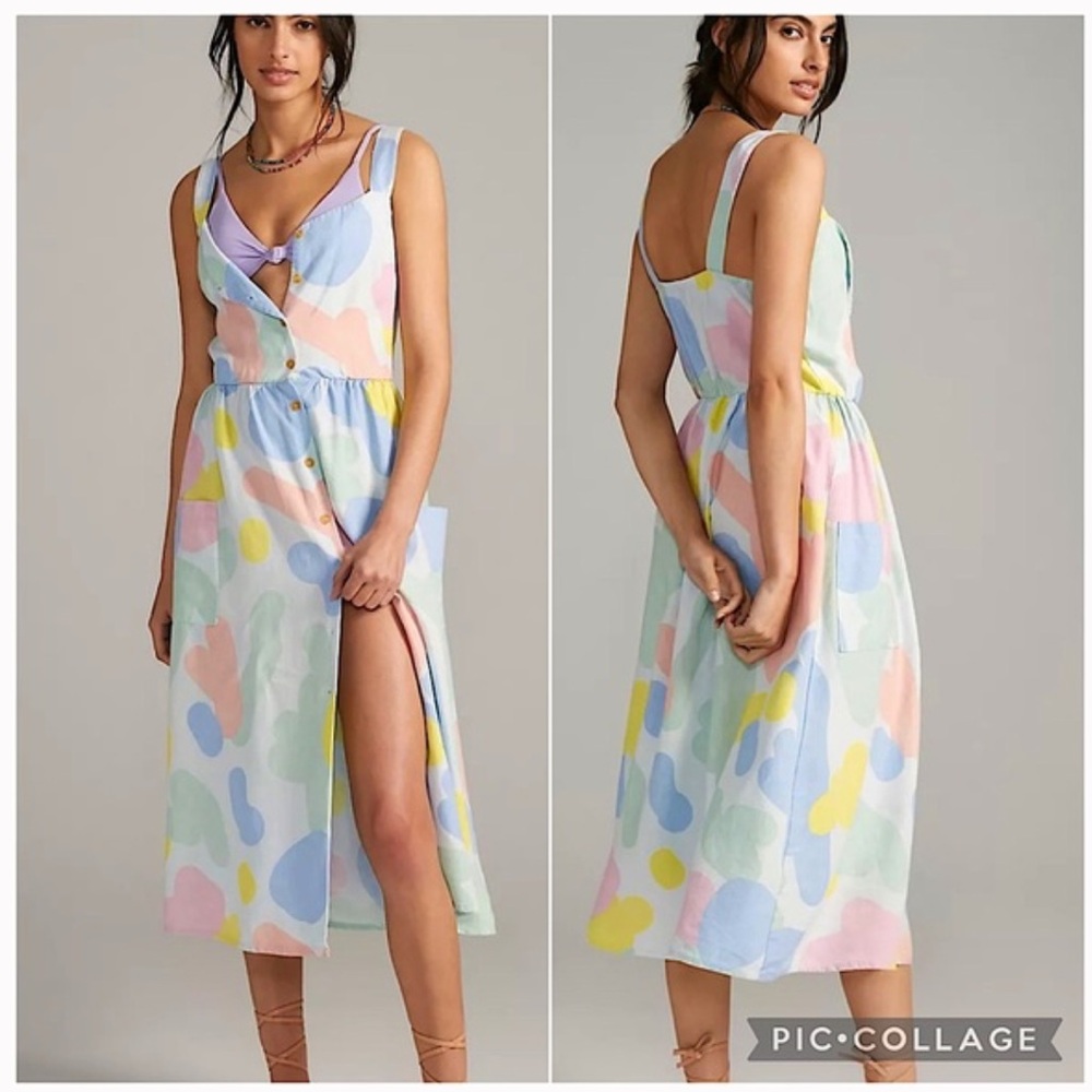 Anthropologie Bobo Choses Button-Down Midi Dress